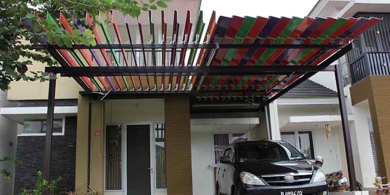  Atap  Garasi  Carport Kanopi Aluminium Atap  Buka Tutup 